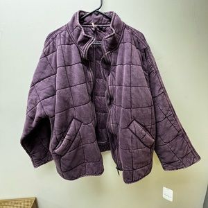 Free People Dolman Quilted Knit Jacket